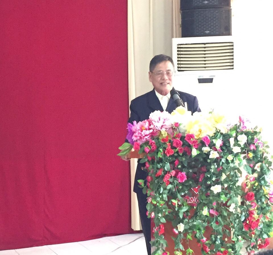 Ông Bùi Văn Tam - Họ Bùi huyện Lộc Hà, phát biểu tại Hội nghị